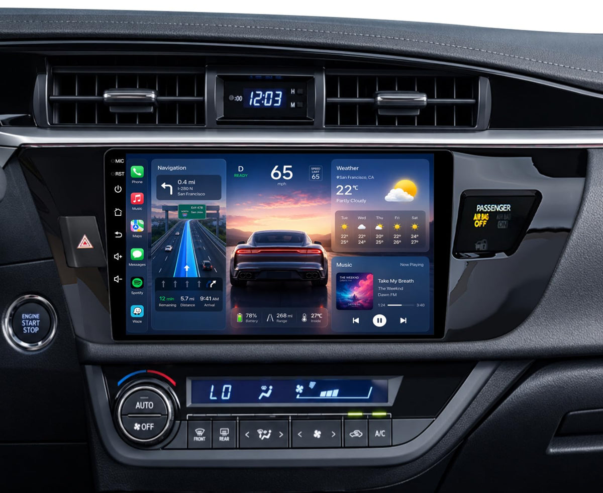 Android 15 Car Radio for Toyota Corolla 2014-2016: 8 Core 32G ROM