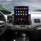 Car Radio for Honda Civic 2006 2007 2008 2009 2010 2011 with Apple Carplay & Android Auto, 9.7-Inch Touch Screen Car Stereo with GPS Bluetooth WiFi Double Din DSP FM RDS Camera, 2+32GB