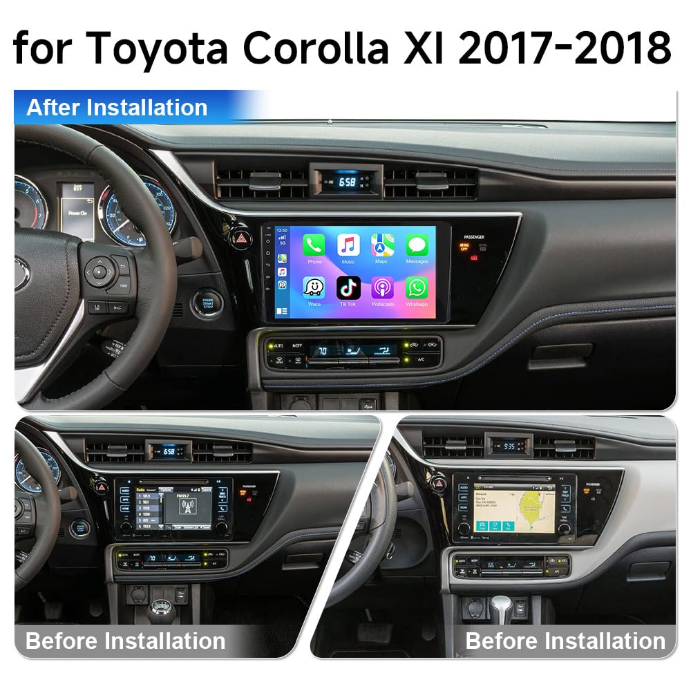 9 inch 8Core Car Stereo Radio Upgrade for Toyota Corolla 2017 2018