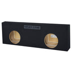 Single Dual Triple Sealed Shallow Mount Sub Box Slim Speaker Box Subwoofer Enclosure (Triple, 12" L7T)