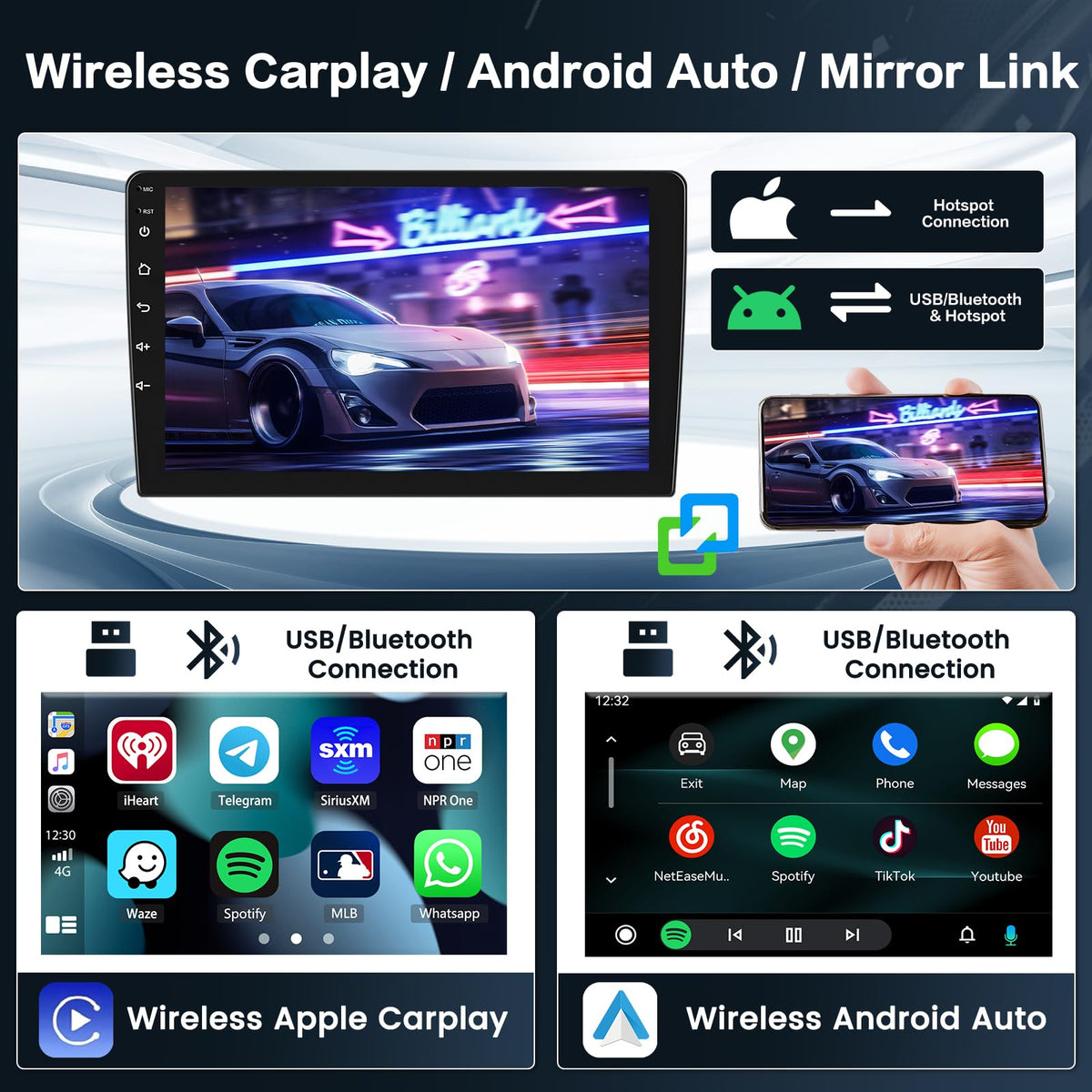 8 Core 4+64G Radio for Toyota Prius with JBL 2010-2015 Stereo Upgrade
