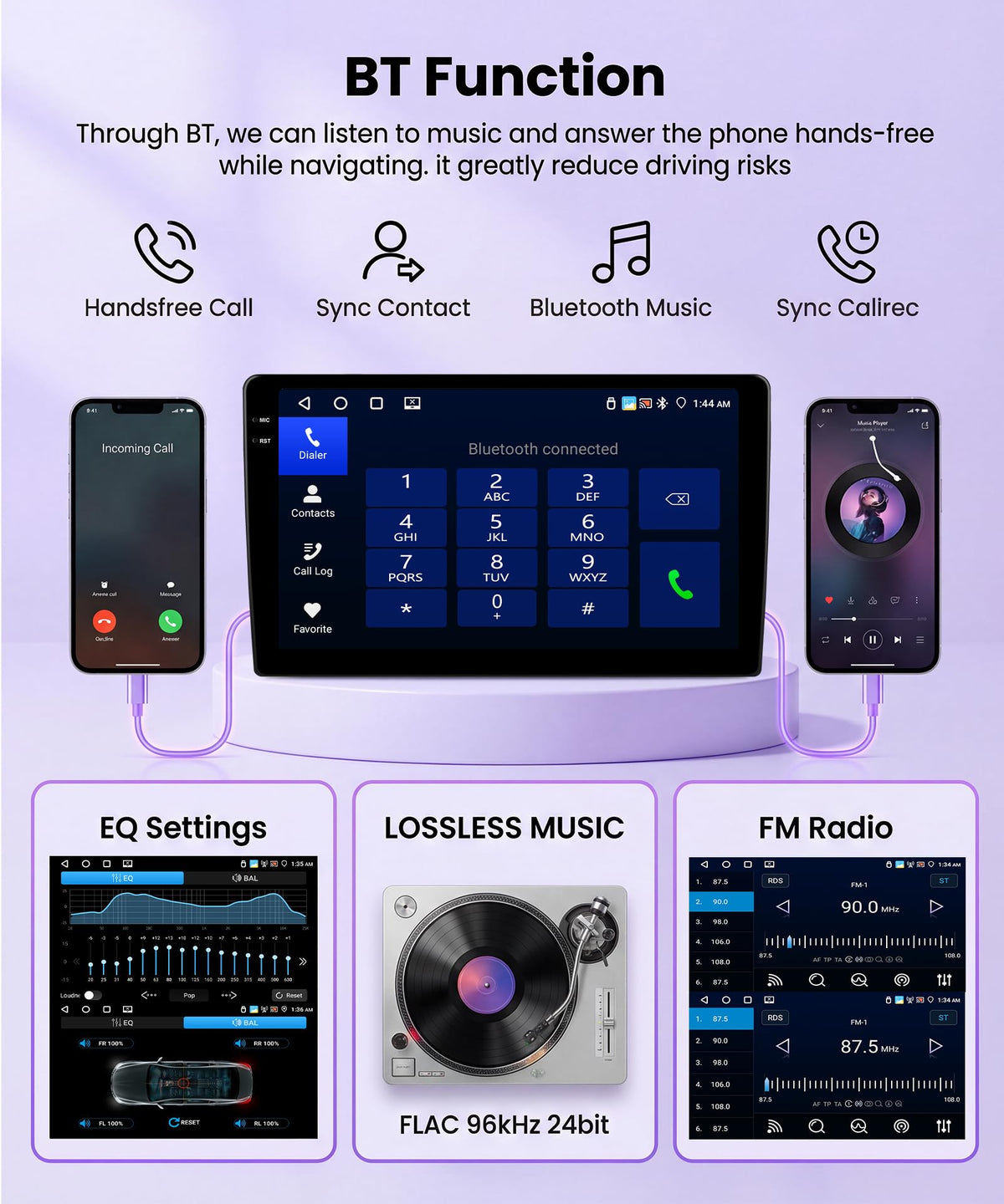 Rimoody 4G+128G Android Car Radio for Ford Focus Stereo 1998-2006 Carplay