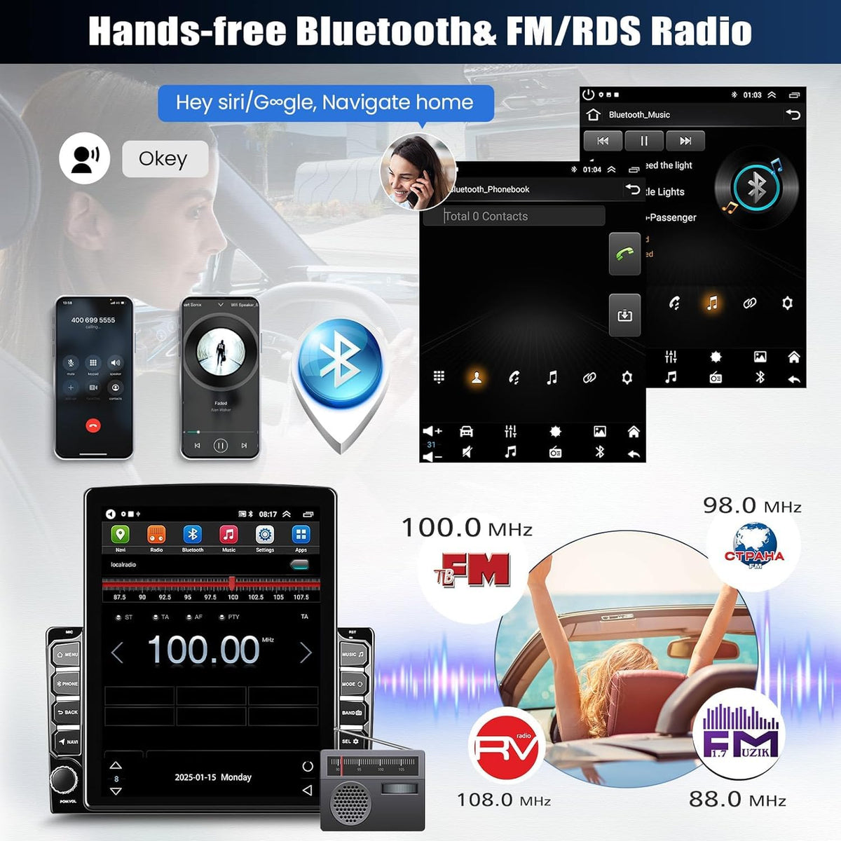 9.7" Car Radio for GMC Sierra 1500 2003 2004 2005 2006