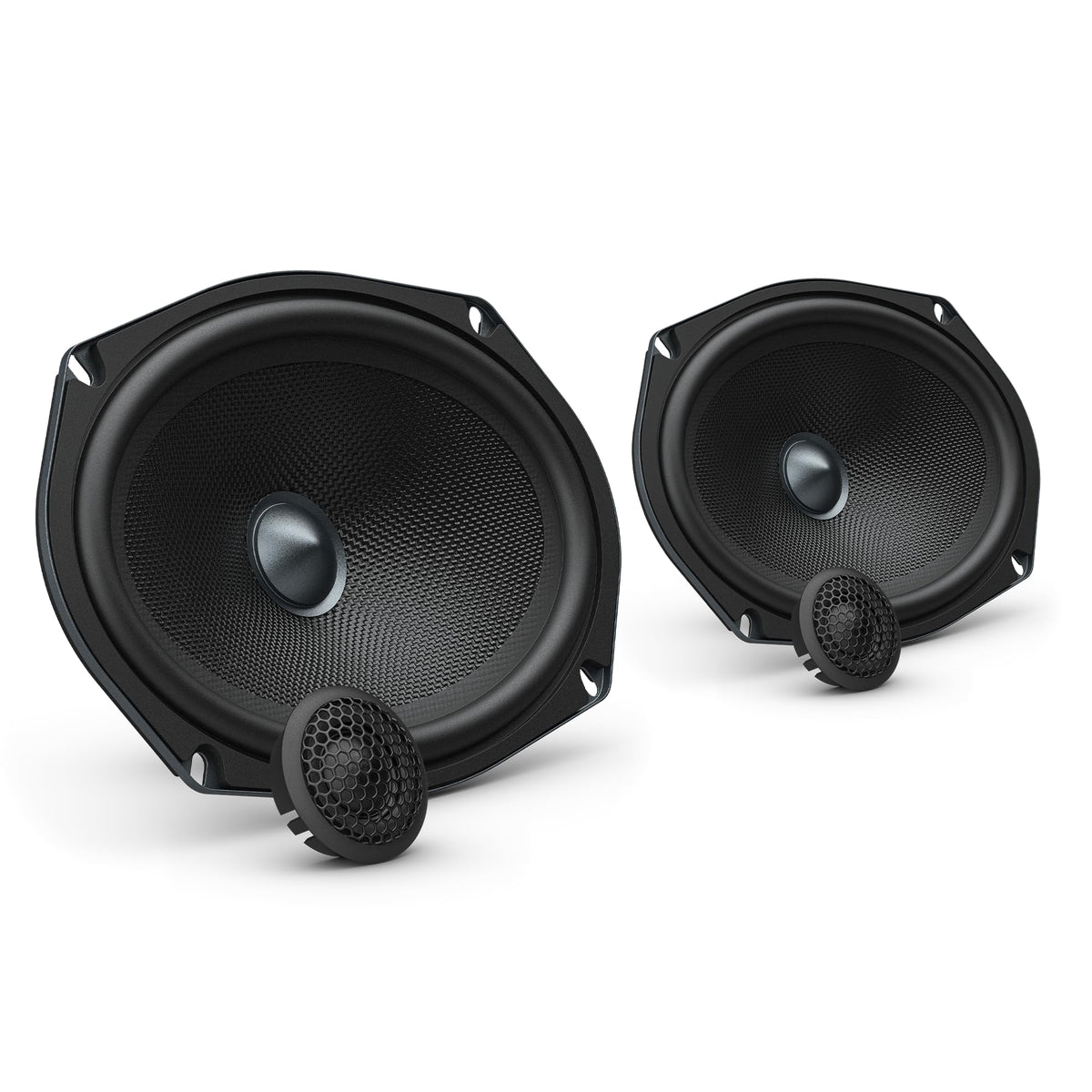 AudioControl Altitude Series 6x9 Component Car Speakers Set (Pair) with 1" Tweeters, 100W RMS, 4 Ohms, Easy Install, Crossover, Compact Midrange Rear/Front Door Speakers for Truck or Car Audio System