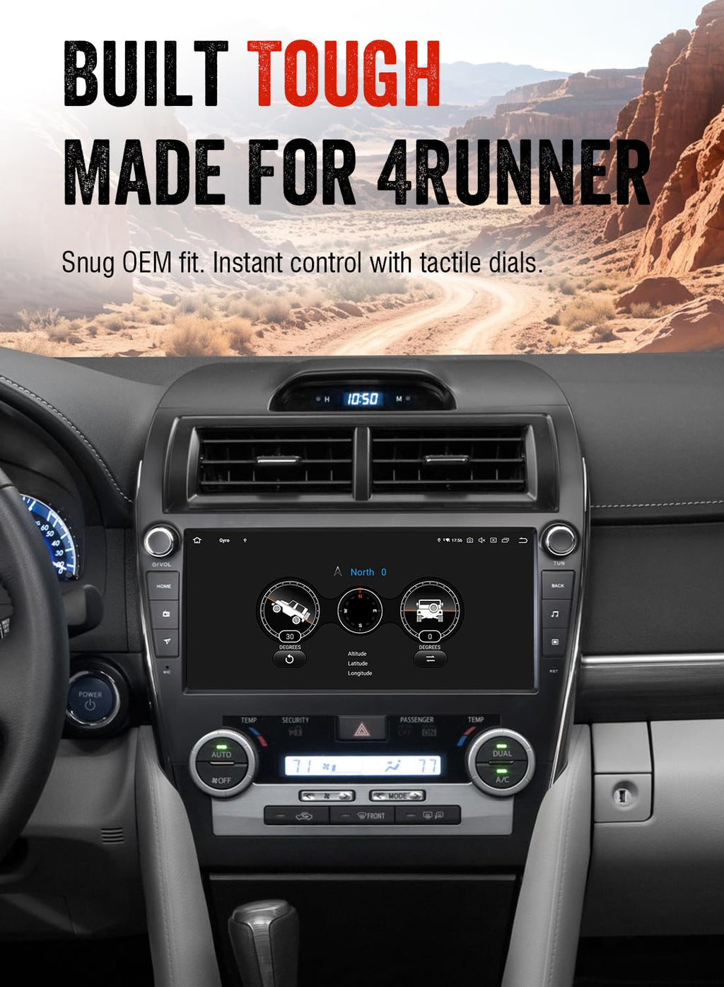 Dasaita 10.33" QLED Car Radio for Toyota Camry 2012-2014