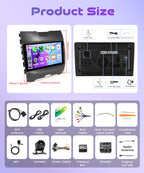 Rimoody 4G+128G Android Car Stereo Radio for Ford Edge 2015-2018 CarPlay
