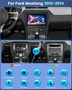 4+64G Android Car Stereo for Ford Mustang 2010-2014, CarPlay, GPS, DSP