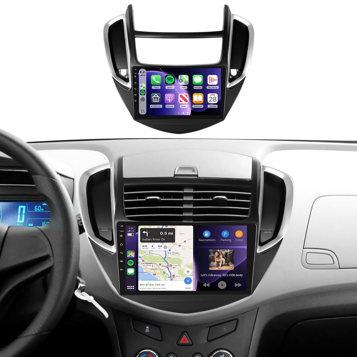 4G+128G Android 15 Car Radio Stereo for Chevy Trax 2014 2015 2016