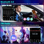 Car Radio for Honda Civic 2006 2007 2008 2009 2010 2011 with Apple Carplay & Android Auto, 9.7-Inch Touch Screen Car Stereo with GPS Bluetooth WiFi Double Din DSP FM RDS Camera, 2+32GB