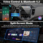 [8 Core+64G] Car Radio for Chevrolet Chevy Cruze 2009 2010 2011 2012 2013 2014 2015, 10.4 Inch IPS Touch Screen Car Stereo with Carplay/Android Auto,GPS, WiFi, Bluetooth,FM, DVR/DPS, Android 15
