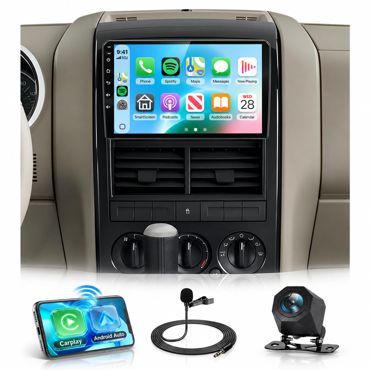 Rimoody 4G+128G Android Car stereo for Ford Explorer Radio 2005-2010