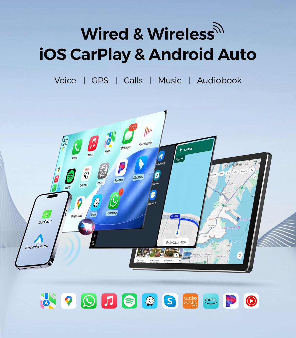 11.5'' Car Radio for Toyota Corolla 2020-2022 Wireless CarPlay Android Auto