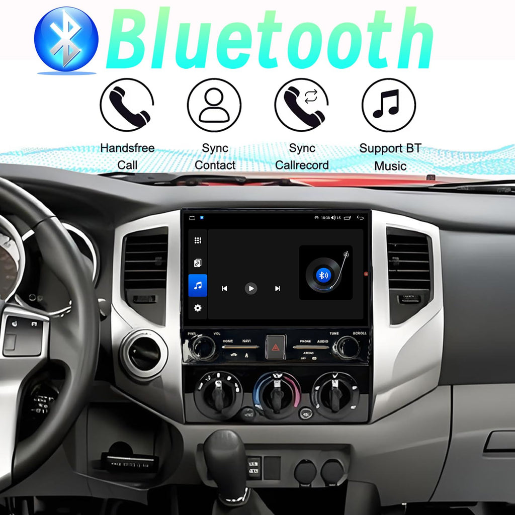 Android 14 Car Stereo Radio for Toyota Tacoma 2005-2015,10.4 inch HD Screen