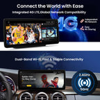 XTRONS Android Car Stereo for Mercedes-Benz C/GLC/V/X-Class W205 X253 W446 W470 (2016-2018) NTG 5.0/5.1/5.2, 12.3" IPS Touchscreen, Wireless CarPlay & Android Auto, Qualcomm Snapdragon 662, 8+128GB
