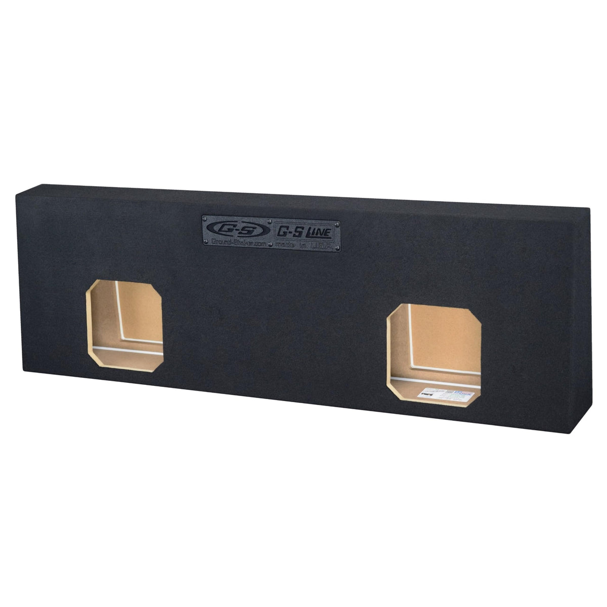 Single Dual Triple Sealed Shallow Mount Sub Box Slim Speaker Box Subwoofer Enclosure (Triple, 12" L7T)