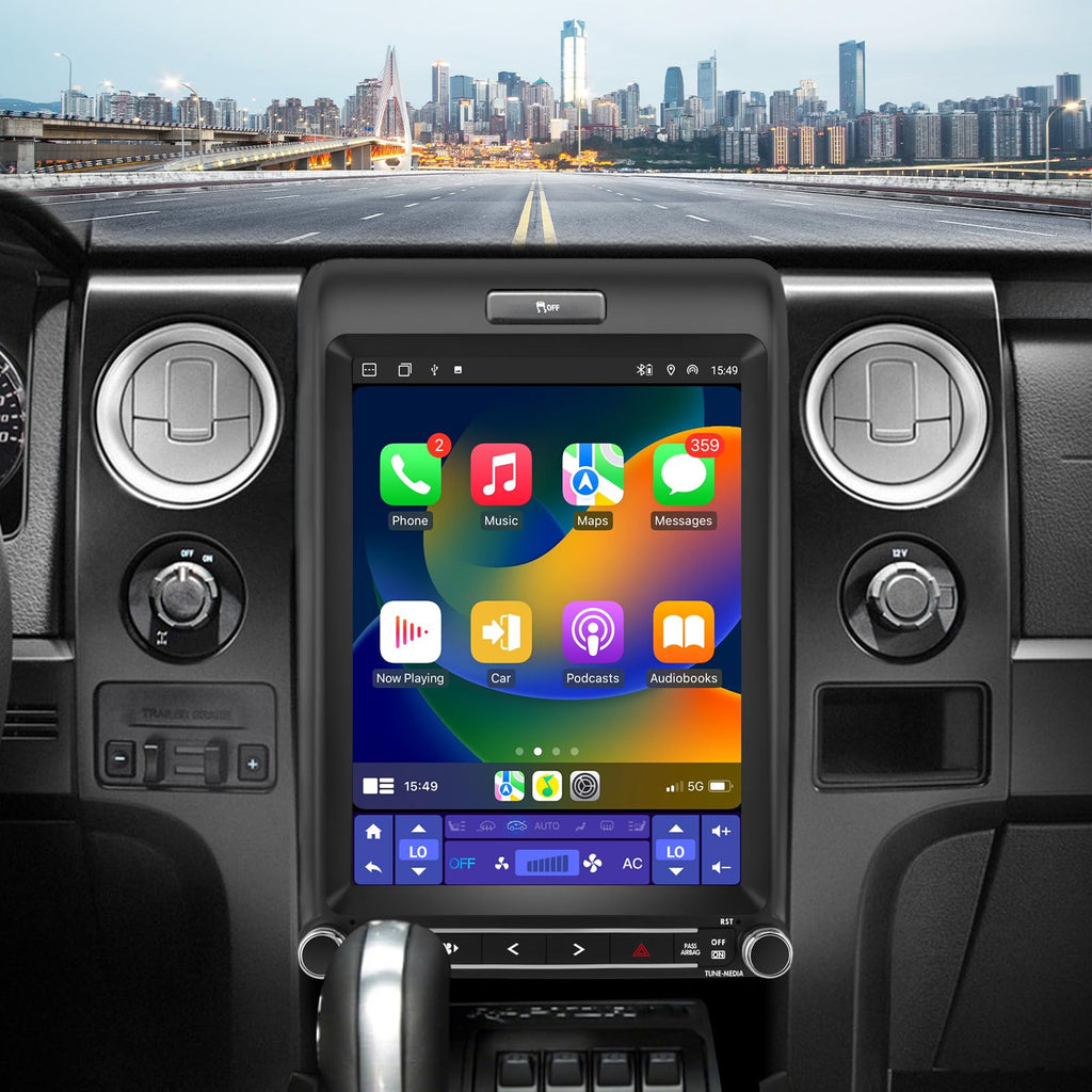 12.1 Inch Car Radio for Ford F150 2013 2014, Android 13 Stereo with Wireless CarPlay & Android Auto, DSP, Bluetooth, WiFi, SWC,MirrorLink [ 4G+64G ]