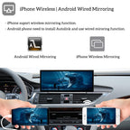 12.3" Wireless CarPlay Android Auto Mirroring Car Infortainment Linux Touchscreen Stereo Radio Aftermarket Touch Screen Upgrade Compatible with Audi A6 A7 C7 MIB2 MHI2 Models 2016-2018