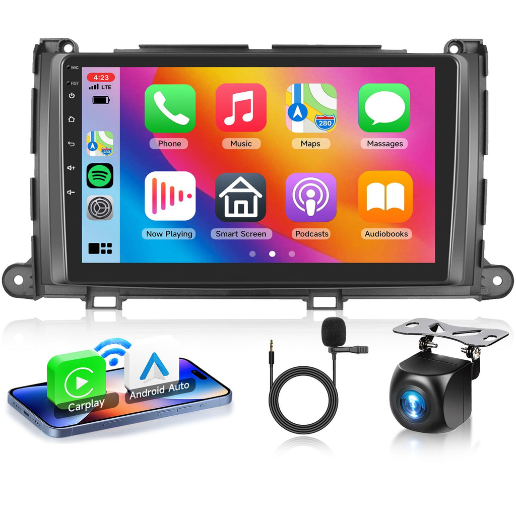 8 CORE 6G+128G for Toyota Sienna 2011-2014 Car Radio with Wireless Carplay