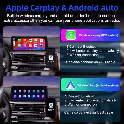 1920x720 HD Android Auto Touchscreen for BMW 1/2/3/4 Series BMW F20 F21 F22 NBT Wired and Wireless Apple CarPlay Retrofit Auto Mirror Link Stereo Radio Accessories (2012-2018)