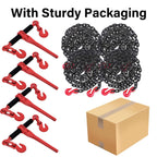 Grade 80 Chain and Binder Set w/ G80 Chain Hooks - 5,400 lbs WLL