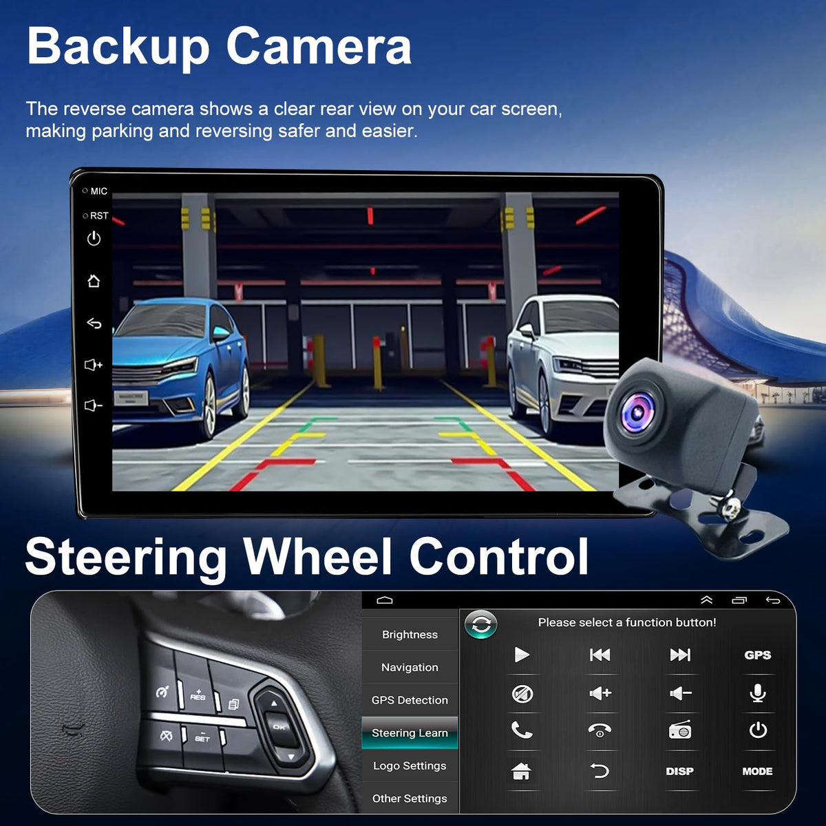 4G+64G Android Car Radio for Toyota Tacoma 2005-2015, 9 Inch Tacoma Stereo Upgrade Support Wireless Carplay Android Auto, Touch Screen Head Unit with GPS Navigation BT Backup Camera FM DSP SWC 5GWiFi