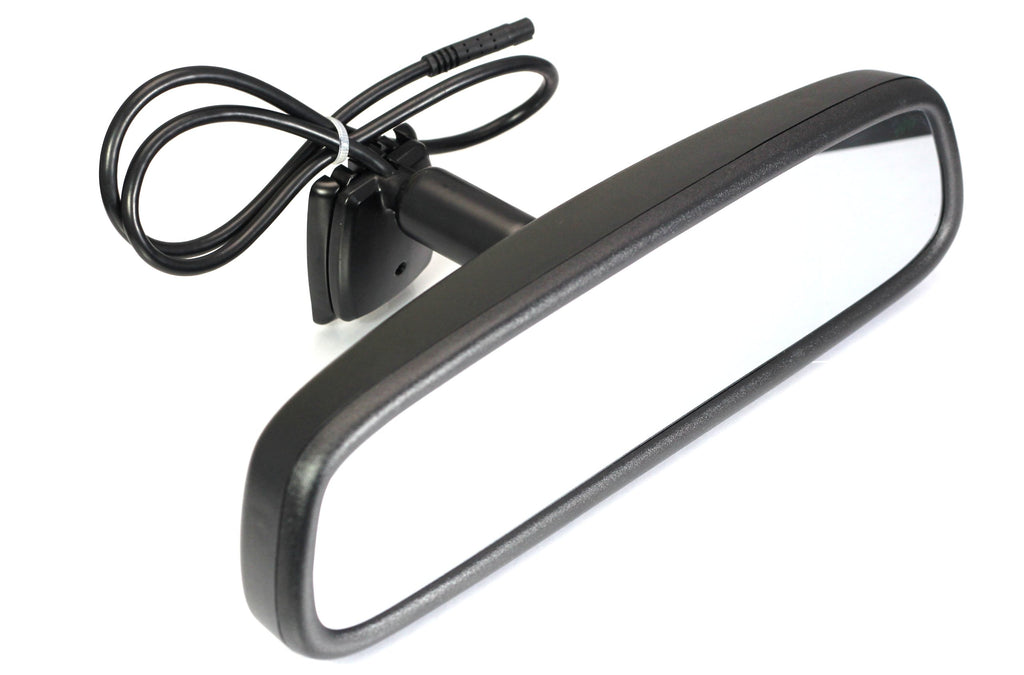 BOYO VTM43TC - Replacement Rear-View Mirror with 4.3" TFT-LCD Backup Camera Monitor and Temperature/Compass Display