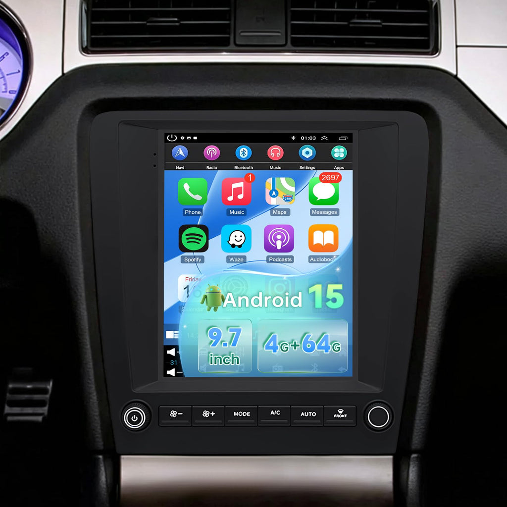 4+64G 9.7" Android Car Stereo for Ford Mustang 2010-2014