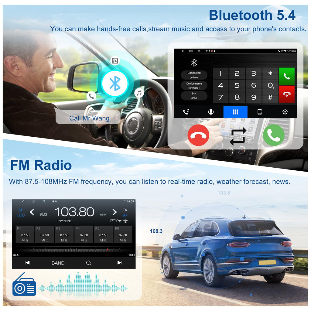 Car Stereo for Toyota Tacoma 1995-2004 with Carplay Android Auto
