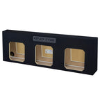 Single Dual Triple Sealed Shallow Mount Sub Box Slim Speaker Box Subwoofer Enclosure (Triple, 12" L7T)