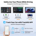 ATOTO A6 PF Android 7" Double DIN Car Stereo, 8-core 2+32GB, Wireless CarPlay & Android Auto QLED Touch Screen, WiFi/BT/USB, AI Chat&GPS Tracking, Dual Bluetooth, DSP/FM/SWC/LRV, MirrorLink,A6G2B7PF