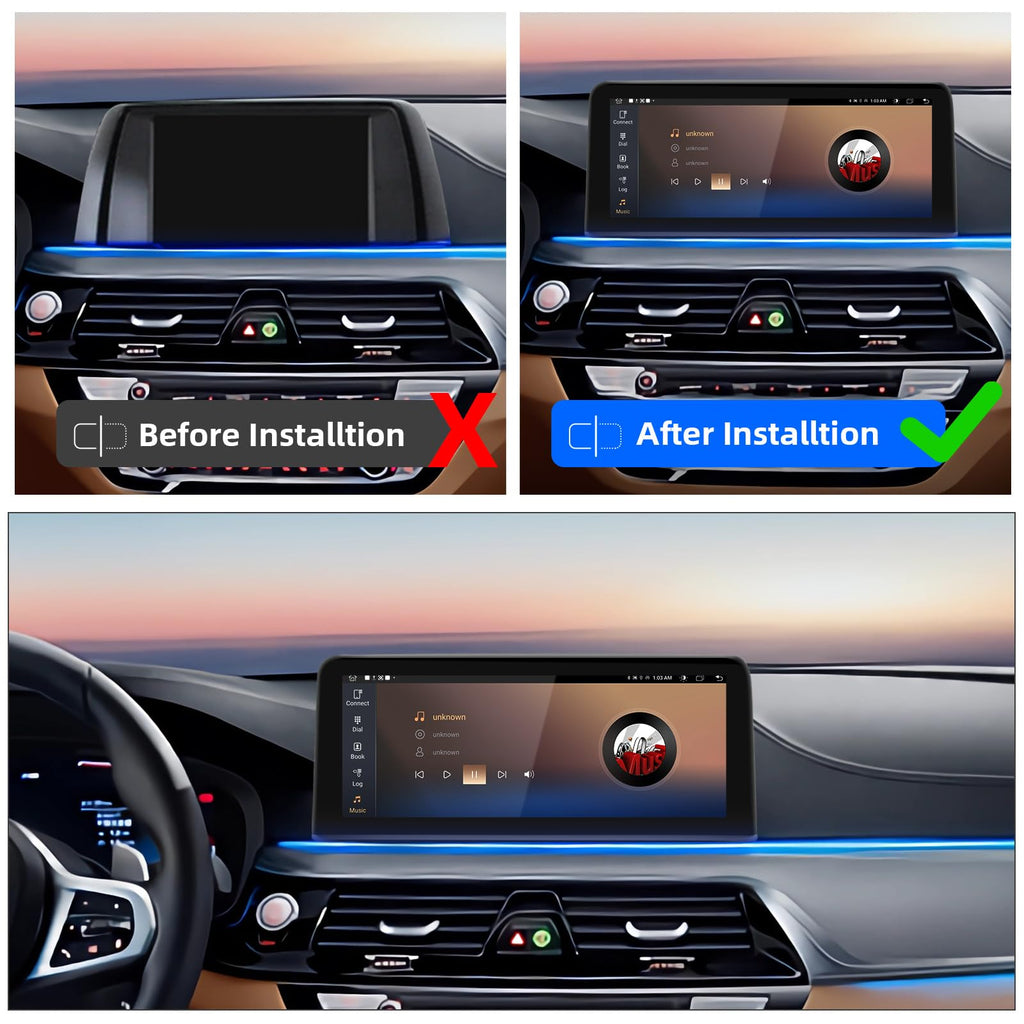 1920x720 HD Android Auto Touchscreen for BMW 1/2/3/4 Series BMW F20 F21 F22 NBT Wired and Wireless Apple CarPlay Retrofit Auto Mirror Link Stereo Radio Accessories (2012-2018)