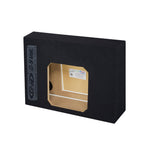 Single Dual Triple Sealed Shallow Mount Sub Box Slim Speaker Box Subwoofer Enclosure (Triple, 12" L7T)