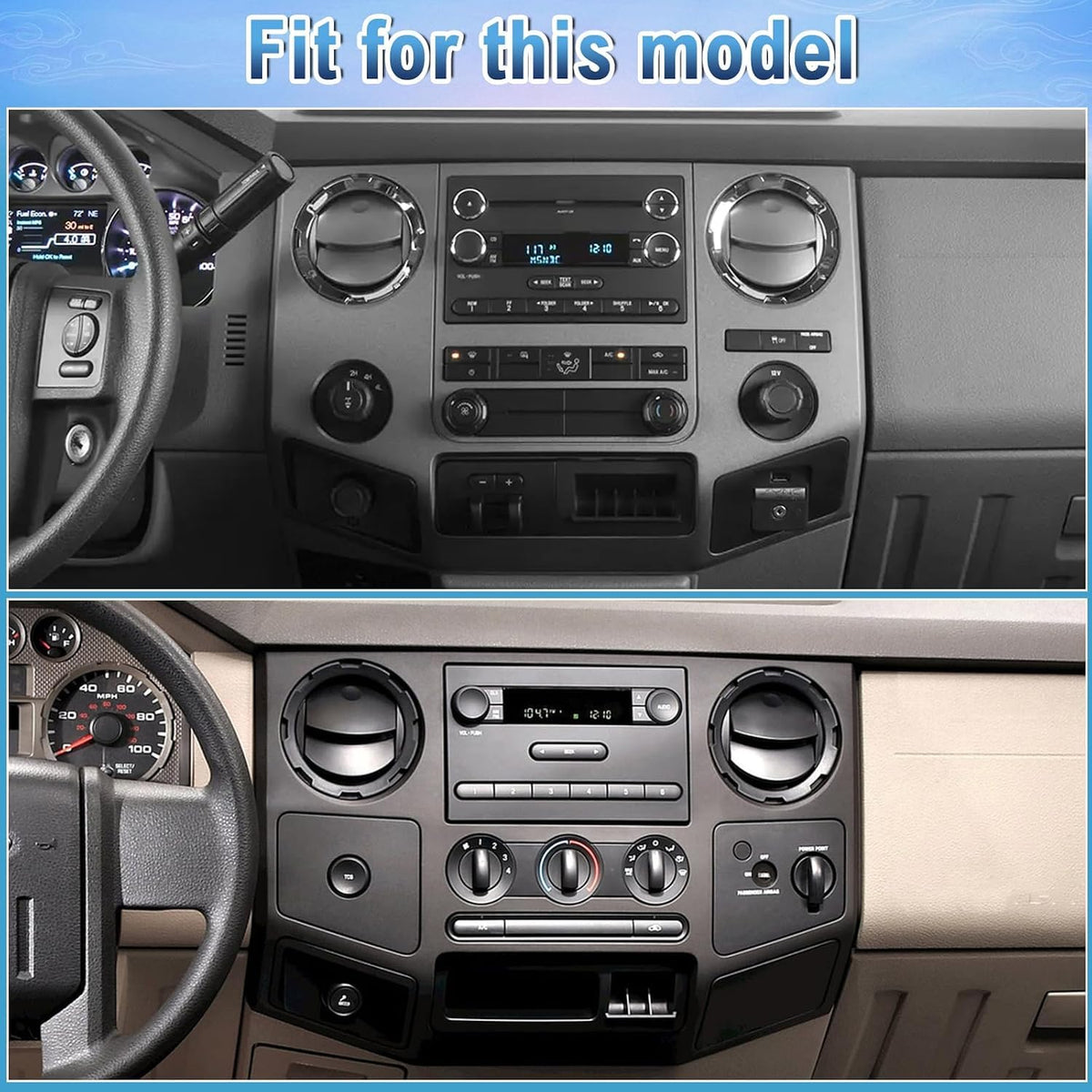 10" Car Radio Stereo for Ford F250 F350 Super Duty 2011-2016 4+64G