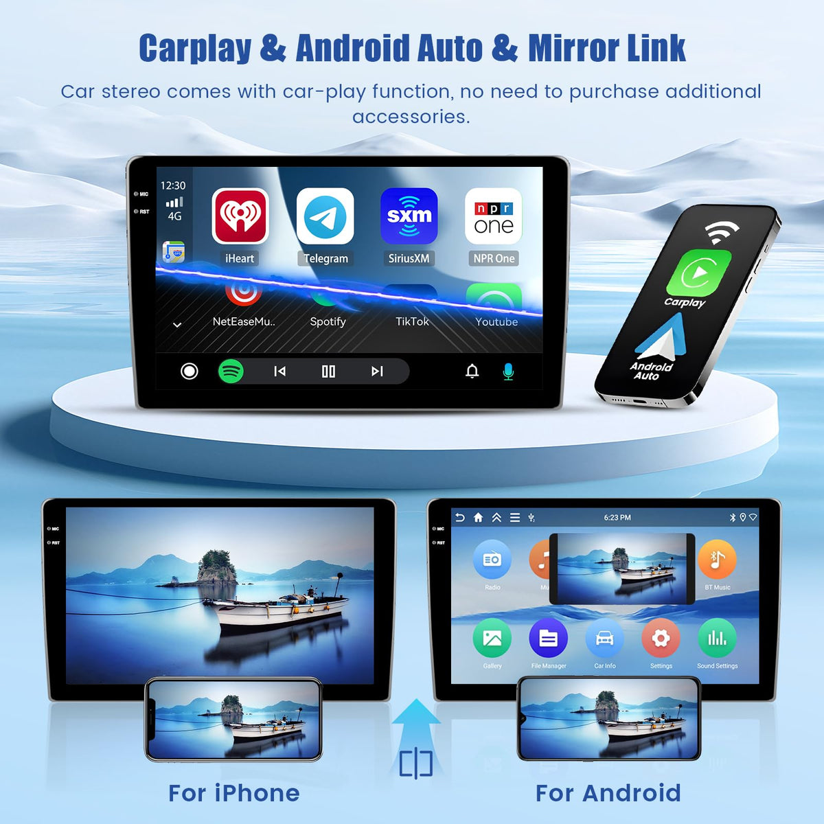 4+64G Android Car Radio for Chevrolet Chevy Camaro 2010-2015 with 5Ghz WiFi