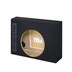 Single Dual Triple Sealed Shallow Mount Sub Box Slim Speaker Box Subwoofer Enclosure (Triple, 12" L7T)
