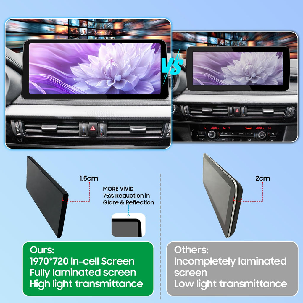 12.3'' CarPlay for BMW X5 X6 F15 F16 F85 F86 (2014-2016) with NBT
