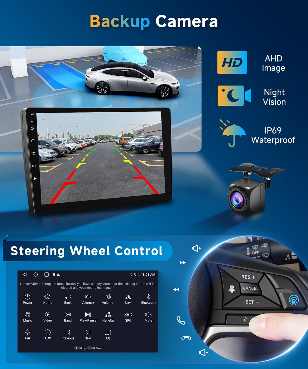 Car Radio Stereo for Nissan Rogue 2006-2016[2+64G] with Wireless Carplay/Android Auto,Android Car Stereo 9 Inch Touch Screen GPS DSP WiFi Bluetooth FM/RDS Mirror Link SWC Backup Camera