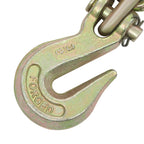 4 Sets Cargo Chain Binder Kit 3/8"-1/2”with 4 Long 10Ft Chains, Load Binder Set Heavy Duty Ratcheting Binders and Chains Load Chain and Binders,6,600lb Working Load Limit As Set,Red