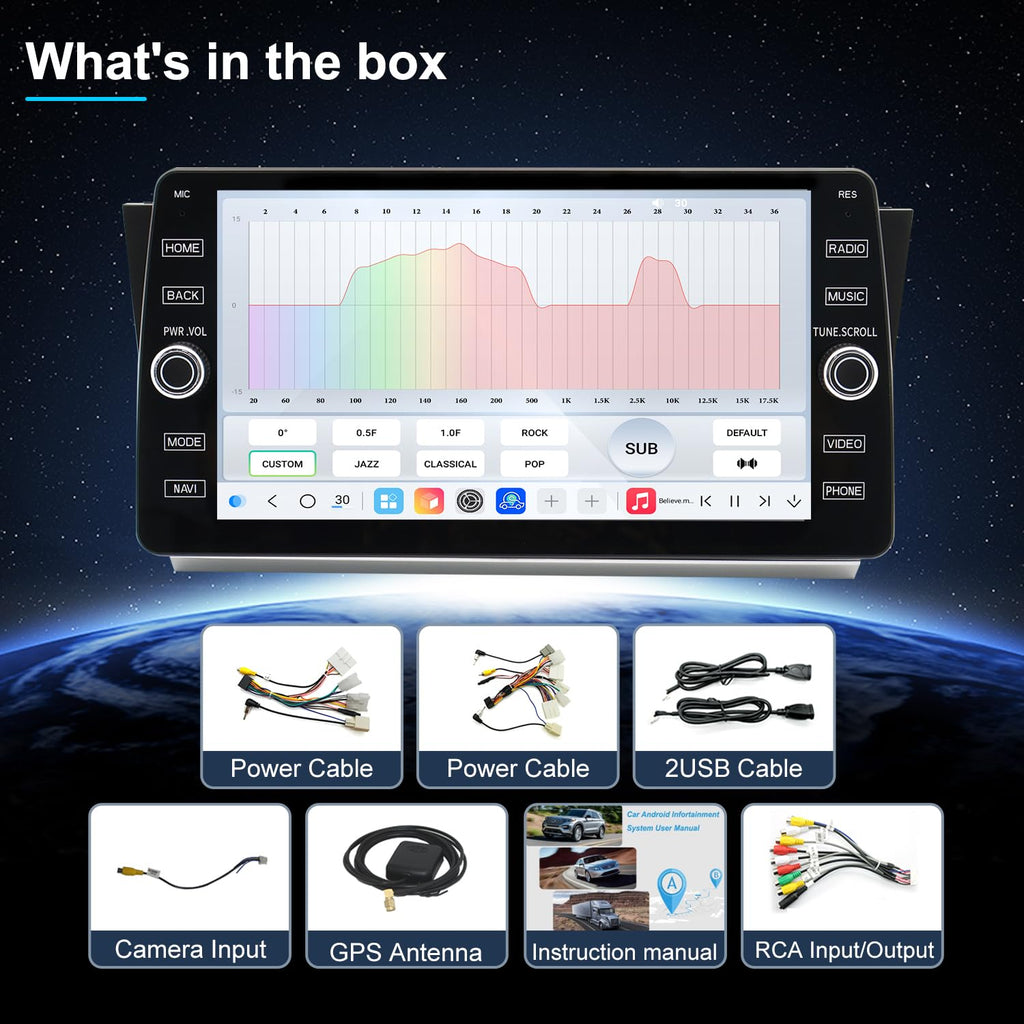4G LTE Radio for Subaru Legacy Outback 2015 2016 2017 2018 2019 Upgrade,8-Core CPU QLED Touch Screen Stereo,Wireless CarPlay & Android Auto