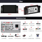 XTRONS Android 14 Car Stereo for BMW X5 E53 1999-2006, 9 Inch Touch Screen Car Radio GPS Navigation Bluetooth Built-in DSP Head Unit Wireless CarPlay Android Auto (4+64GB)