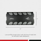 Audiopipe APCLE 1500 Watt Class D 1 Ohm Stable Car Audio Mono Amplifier (2 Pack)