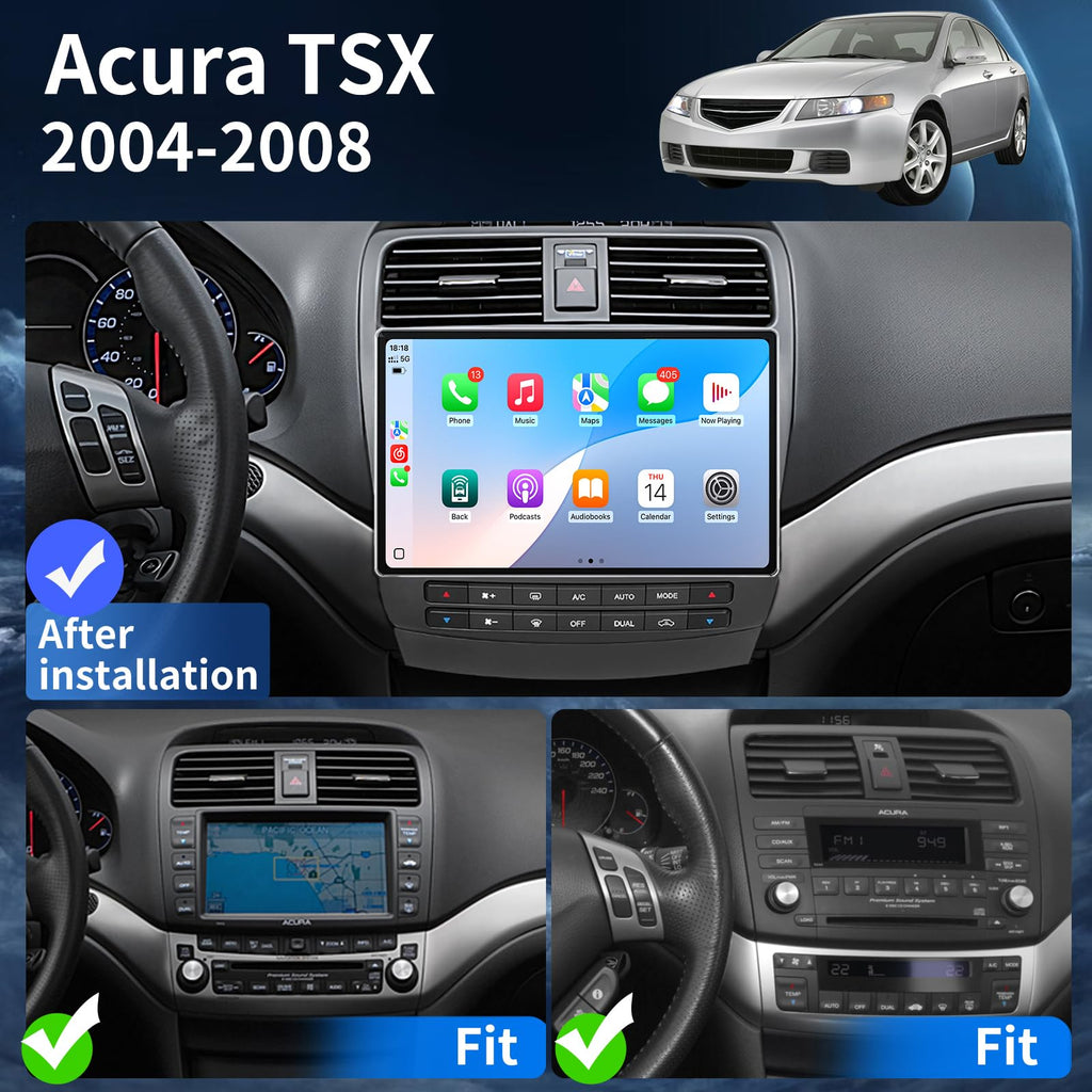 8+128G Car Radio for Acura TSX 2004 2005 2006 2007 2008 Radio Stereo