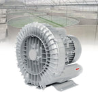 3KW Vortex Ring Blower for Fish Ponds & Workshops, Industrial Extractor & Commercial Ventilator with Dust Filter, High-Efficiency Air Blower for Farms & Aquaculture