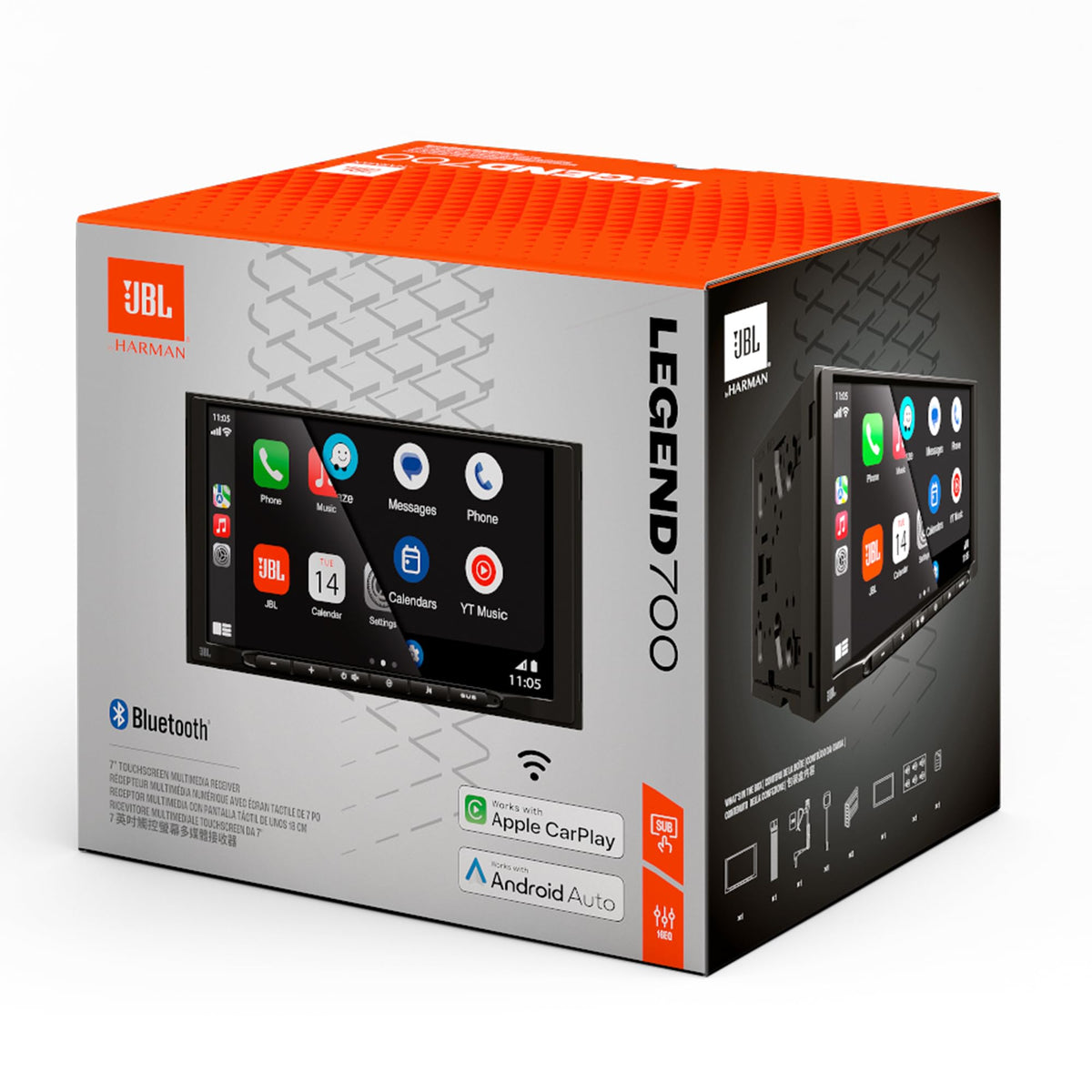JBL LEGEND700 7 inch Legend 700 Series Digital Media Receiver with CarPlay and Android Auto