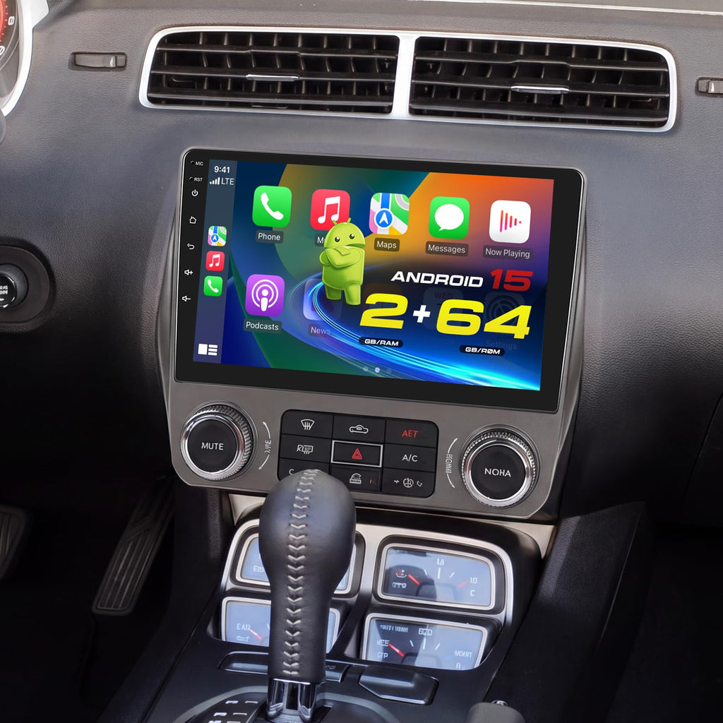 [Roinvou]4+64G 9" Android15 Car Radio for Chevrolet Chevy Camaro 2010-2015