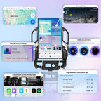 17.2 inch Touch Screen Upgrade Android Car Radio for Chevrolet Silverado GMC Sierra 2019-2023 Android 14 Car Stereo Carplay Android Auto GPS Navigation (Black)