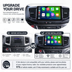 Android 14 Car Radio Stereo for Honda Pilot Ridgeline 2016-2019, 10 Inch Touch Screen Dash Kit 4Core 2+32GB with Wireless CarPlay Android Auto GPS Navigation Bluetooth SWC WiFi 5G DSP RDS FM Camera