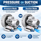 Industrial Suction Blower, Side Channel Air Pump for Air Extraction