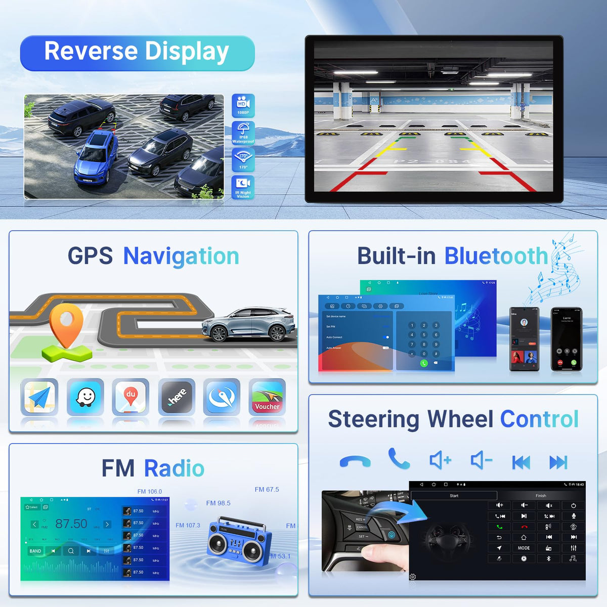 13.1‘’ 2K Car Radio for Chevy Silverado GMC Sierra 2014-2018