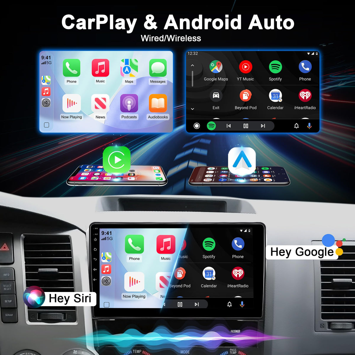 10.2'' 6GB RAM & 128GB ROM Car Radio for Toyota Tundra 2007-2013